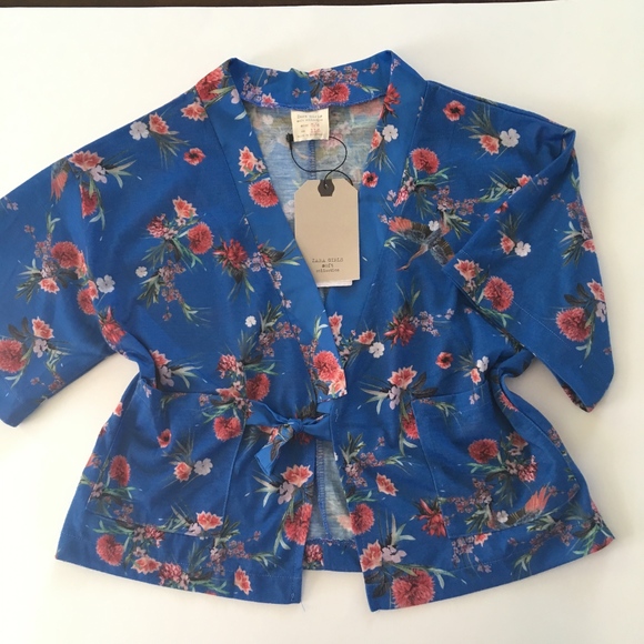 Zara Other - NWT ZARA Kimono Cardigan Jacket Top Girls size 5/6